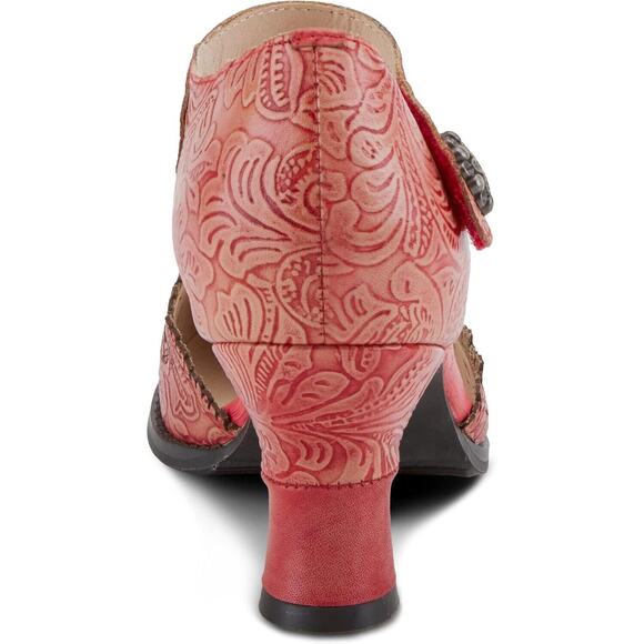 L'Artiste by Spring Step Visionary Leather Mary Jane Shoe - Red NEW - Picture 3 of 7